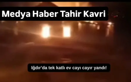 (Haberin detayı için tıklayınız) Iğdır'da Tek Katlı Ev Alevlere Teslim Oldu!