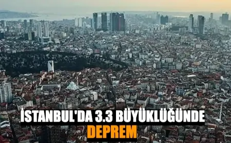 İstanbul'da 3.3 Büyüklüğünde Deprem!