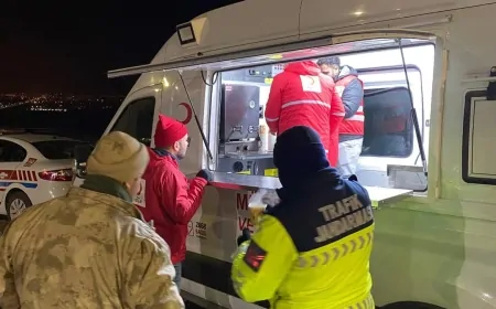 "Türk Kızılayı'ndan Görev Başındaki Kahramanlara ve Minik Öğrencilere Anlamlı Ziyaret"