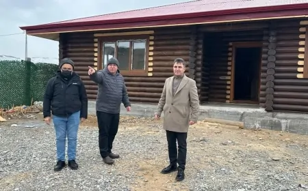 Genel Sekreterimiz Yüksel Kasım Çarman, Kütük Evlerin İnşaatını Yerinde İnceledi