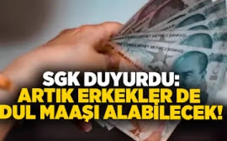 Erkeklere Mğjde! Erkekler de dul maaşı alabilecek