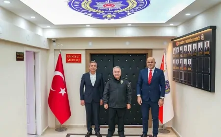 Tuzluca Belediye Başkanı Türkan’dan Emniyet Müdürü Turgay’a Ziyaret