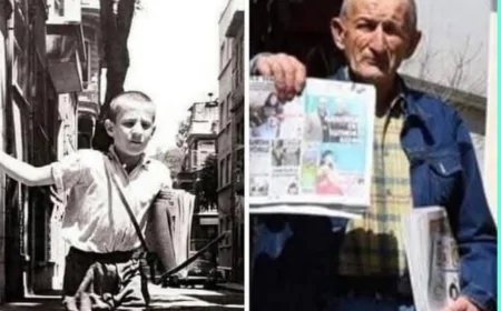 ‘YAZIYOR YAZIYOR’ DİYE BAĞIRAN  GAZETECİ ÇOCUK