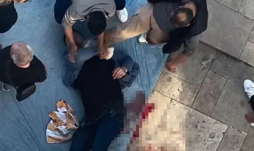 Kan Donduran Kavga: Emekli Polis İş Yeri Sahibini Vurdu, Kaçarken Sırtından Bıçaklandı, Yerdeki Yaralıya Tekme Attı