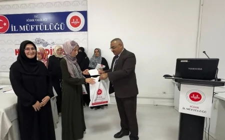 Iğdır İl Müftülüğünden Başarılı Öğrencilere Ödül