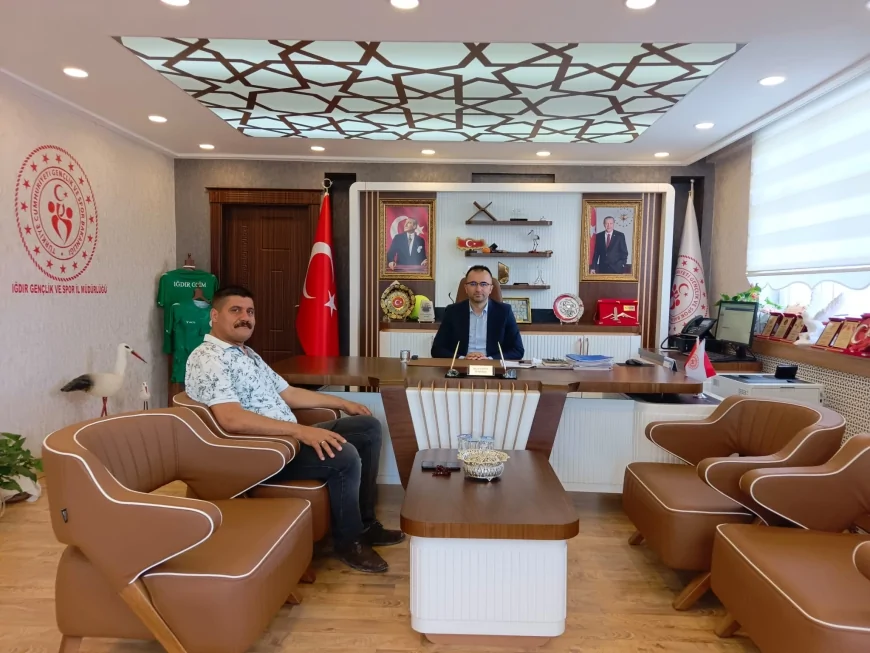 Burukan Derneği Başkanı Cengiz Yıldız'dan Gençlik ve Spor İl Müdürü'ne Ziyareti
