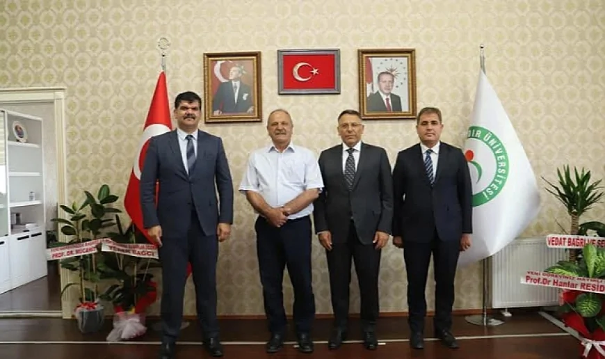 Başkan Güneş'ten Rektör Gürel'e Hayırlı Olsun Ziyareti