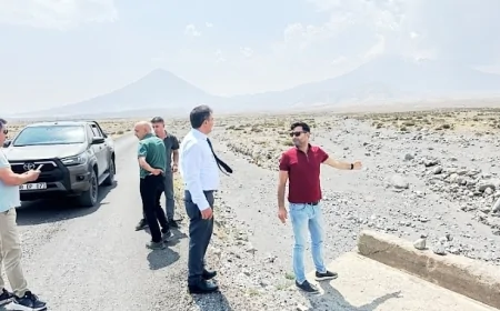 Iğdır'ımızın Ağrı Dağı'nın Eteklerinde Güvenlik ve Turizm İçin Dev Yatırım: Üçüncü Etap Yol Çalışmaları Sürüyor