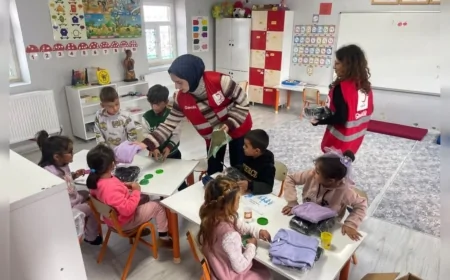 Türk Kızılay Iğdır Şubesinden Anlamlı Ziyaret: Minik Öğrencilere Kızılay Sevgisi Aşılandı
