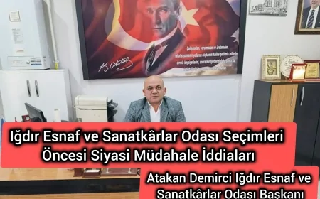Başkan Atakan Demici: Iğdır Esnaf ve Sanatkârlar Odası Seçimleri Öncesi Siyasi Müdahale İddiaları
