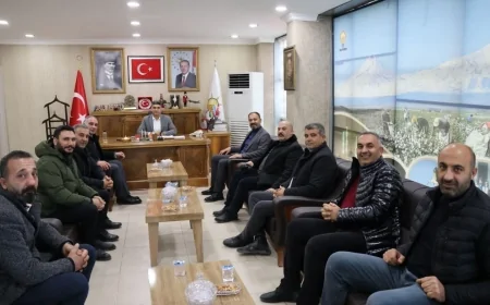 Iğdır Şoförler Odası Başkanı Bülent Beklen’den AK Parti İl Başkanı Ali Kemal Ayaz’a Nezaket Ziyareti