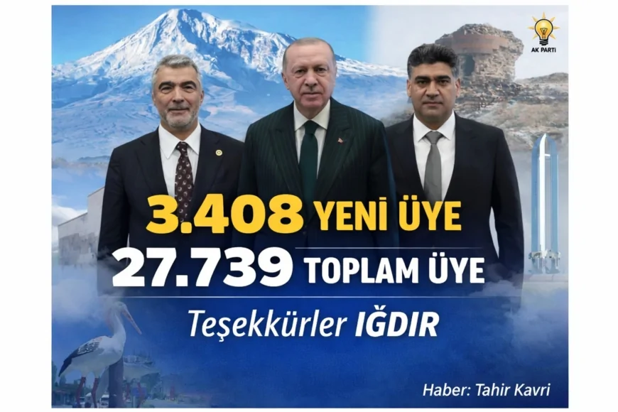 “Iğdır AK Parti’ye Sahip Çıktı” Gönüllerin Partisi AK Parti, Iğdır’da Zirvede”