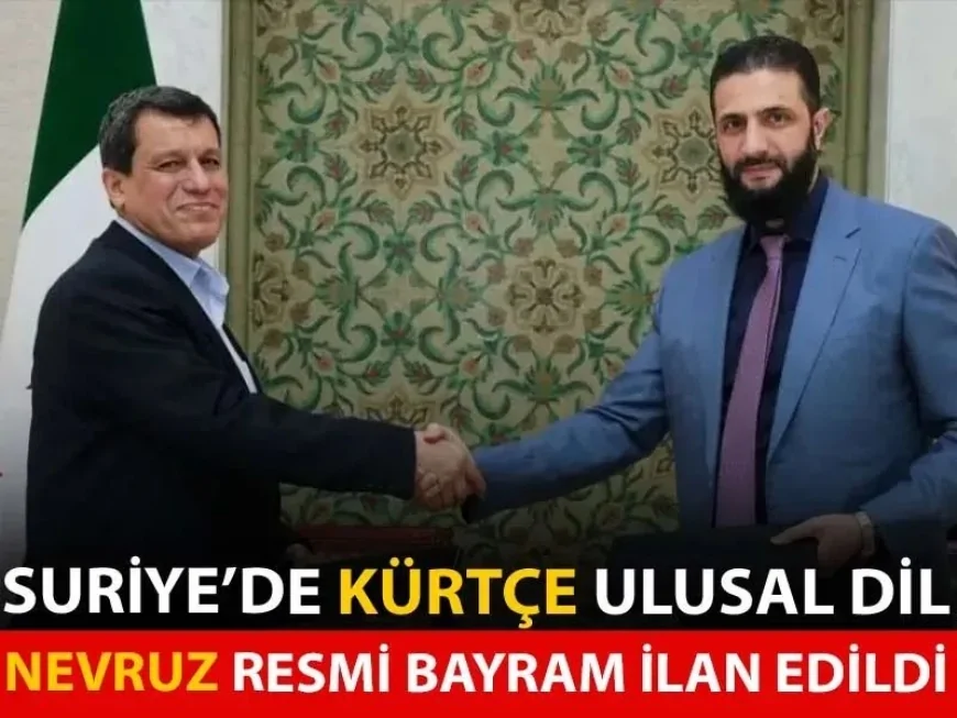 Suriye'de Kürtçe ulusal dil, Nevruz resmi bayram oldu!