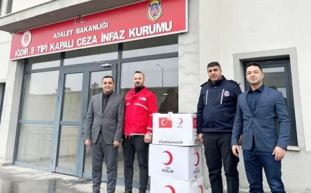 Kızılay’dan Iğdır S Tipi Cezaevi’ndeki İhtiyaç Sahibi Mahkumlara Anlamlı Destek