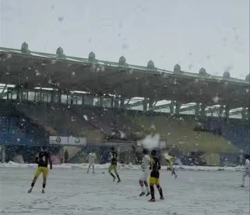 Alagöz Holding Iğdır FK U15 takımının Kar Altında Kritik Mücadele