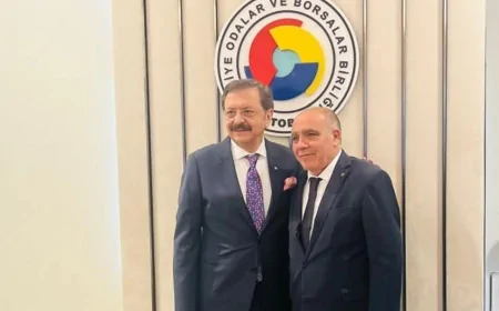 Iğdır Ticaret ve Sanayi Odası Yönetim Kurulu Başkanı Kamil Arslan’dan TOBB’da temaslar